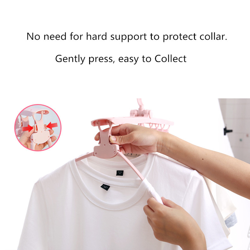 Foldable Hangers For Clothes Multi-Functional Hanger Clothes 360 Rotating Cascading Dryer Clothes Rack Foldable Drying Rack