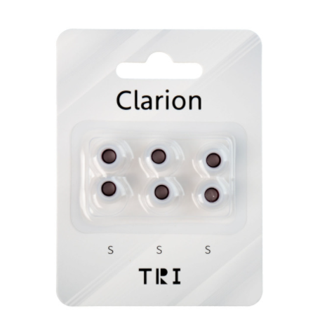 TRI Clarion Silicone Earphone Eartips 3 Pairs for S/M/L Size Headphone Accessory Wired Headset Earbuds KBEAR HBB KAI I3 Pro IEMS: BROWN