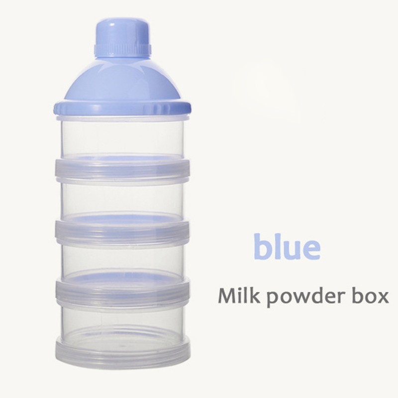 4 warstwy przenośny pojemnik na mleko w proszku dozownik mleka pojemnik na jedzenie pojemnik na karmę dla dzieci pojemnik na przekąnarty dla niemowląt