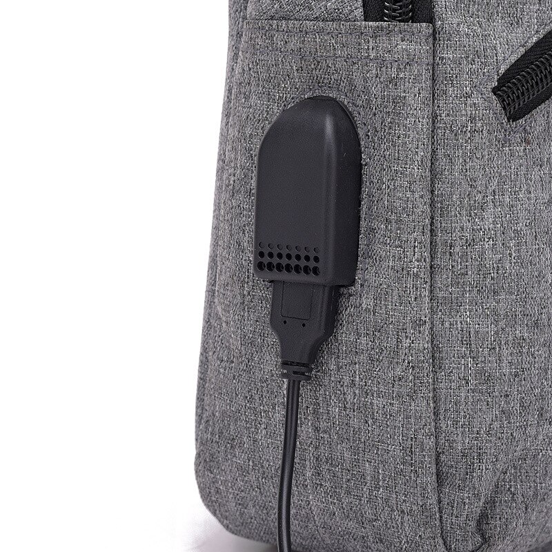 Casual heren borsttas enkele schoudertas usb-oplaadbare borsttas crossbody tassen mannelijke anti-diefstal enkele riem rugtas