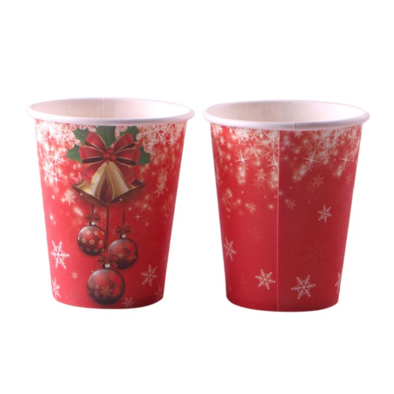 60 stücke sterben SchöNe Weihnachten dekorationen sterben geschirr sterben einweg schüssel sterben einweg tassen