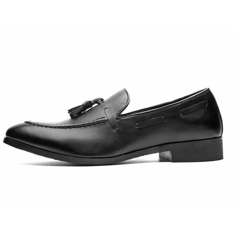Männer Formale Schuhe Leder Kleid Schuhe Herren Frühling &Ampere; Herbst Geschäft Büro Hochzeit Schuhe Männlichen Schuhe: Schwarz / 7.5