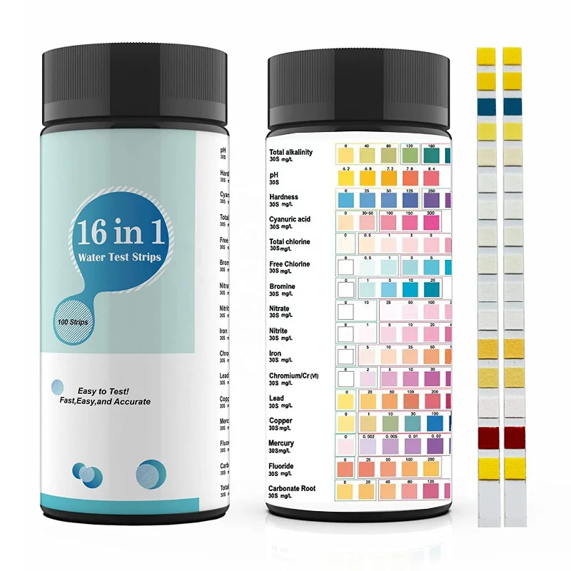 Drinkwatertestkit Teststrips voor hardheid, chloor, fluoride, sporen van zware metalen, pH-balans en meer watertester