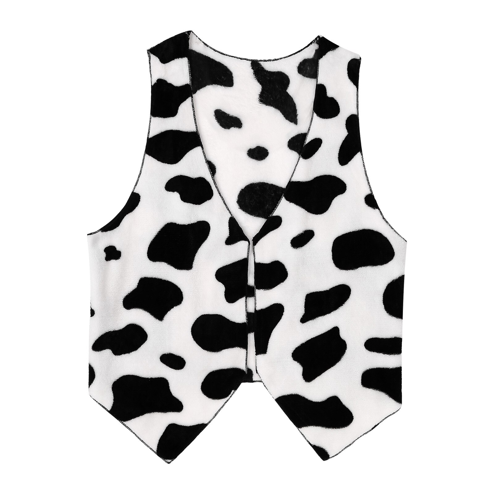 Gilet da uomo con stampa mucca occidentale Costumi hippie vintage per adulti Gilet senza maniche per festival musicali e abiti di carnevale: S
