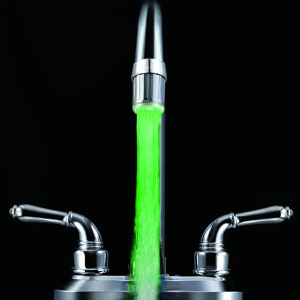 Grifo de ducha con luz LED, novedad, novedad, 7 cambios de color