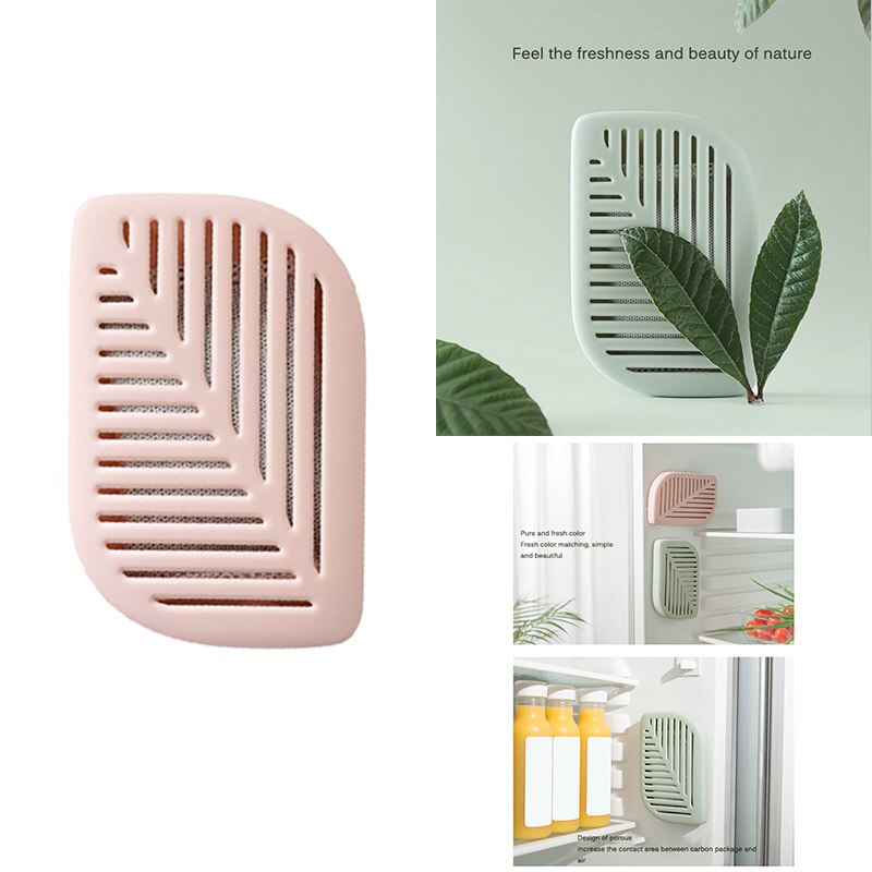 Leaf Shape Fridge Refrigerator Air Fresh Purifier Charcoal Deodorizer Absorber Freshener Eliminate Odors Smell Home Supply