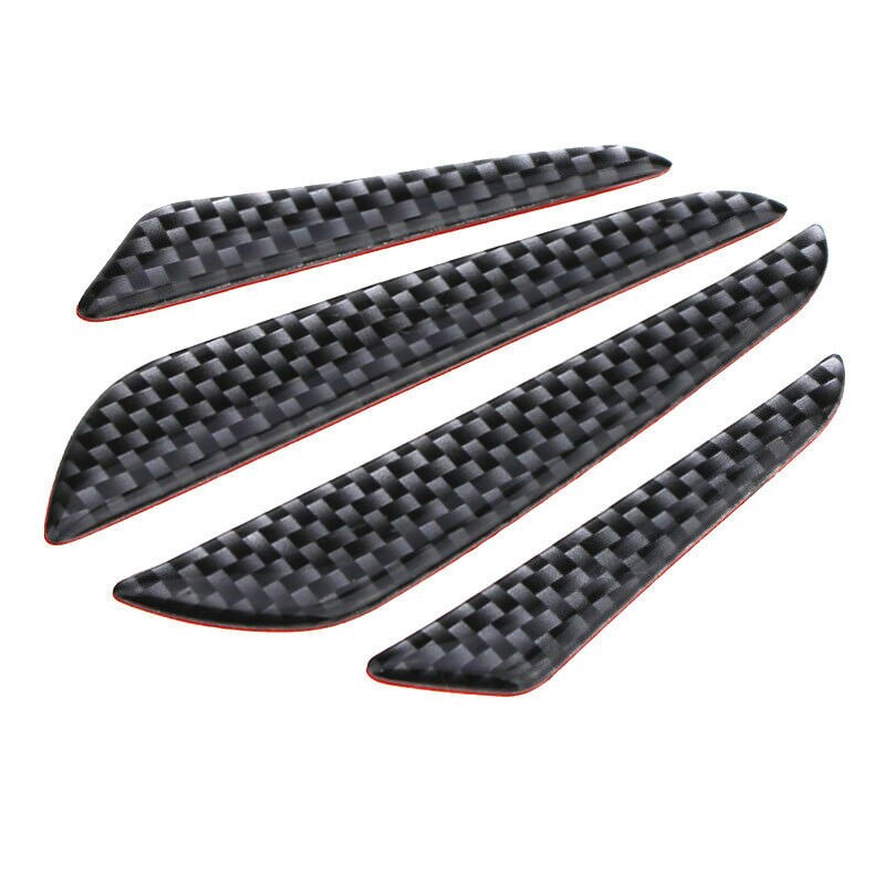 4xCarbon Fiber Car Door Edge Guard Strip Scratch Protector Anti-collision Trim Anti-rub Car Door Edge Guards Molding Protection