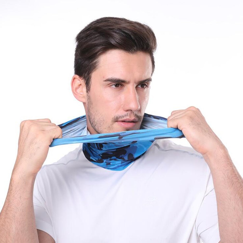 Cycling Scarves Outdoor Sport Cycling Bandanas Camping Hiking Washouts Headwear Magic Cold Sense Ice Silk Scarf