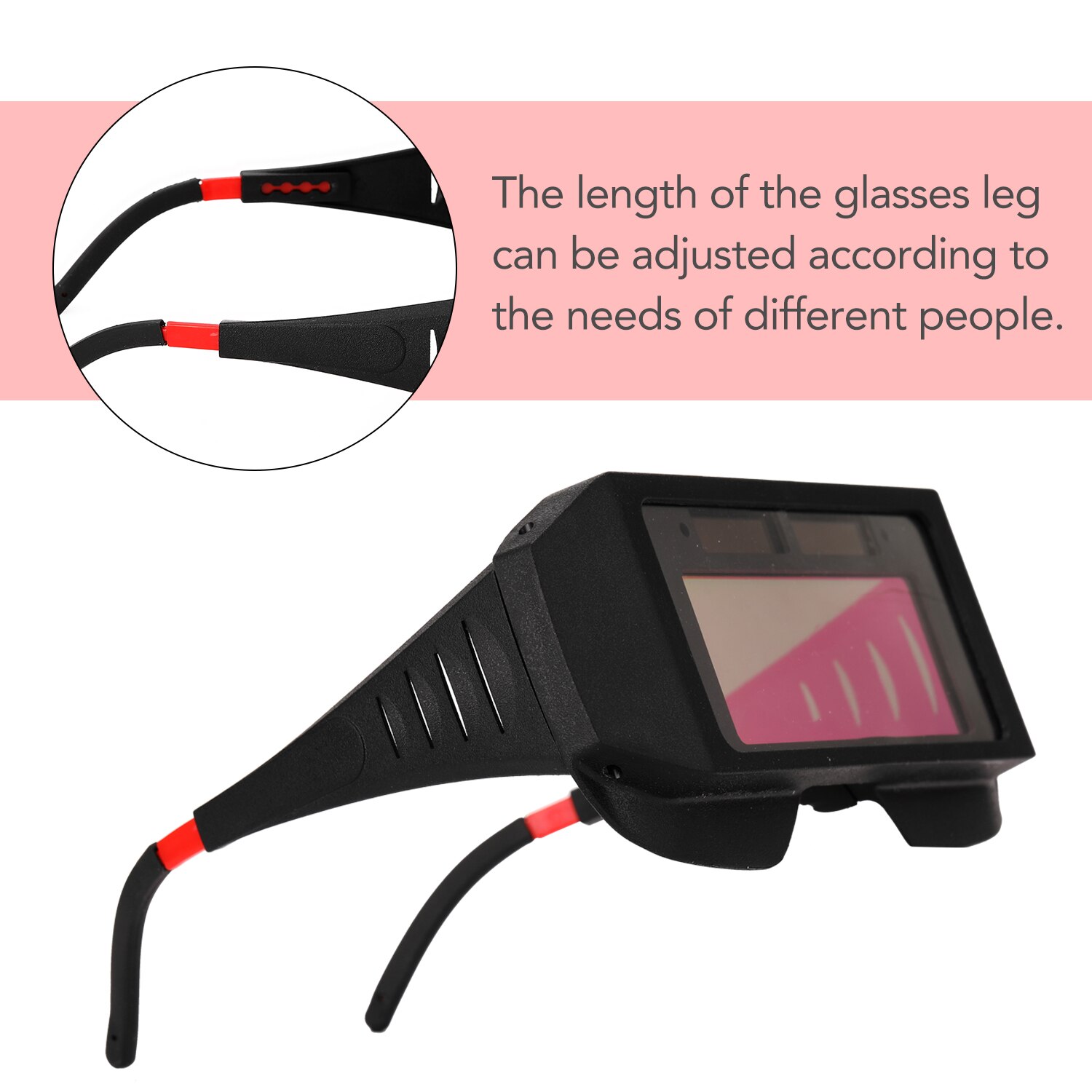 Solar Energy Auto Darkening Welding Safety Goggles Anti-glare UV Weld Glasses