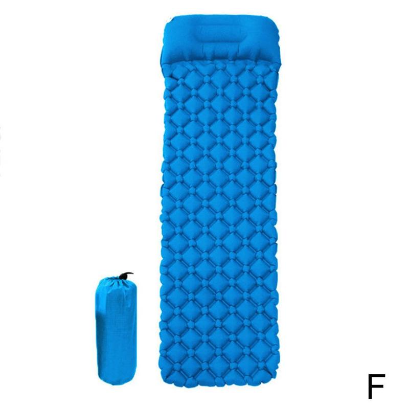 Outdoor Tent Met Kussen Diamant-Vormige Slapen Pad Tas Sin Camping Slapen Draagbare Vijfhoekige Ultra-Lichte Vocht-proo W1R3: One-size-Dark blue