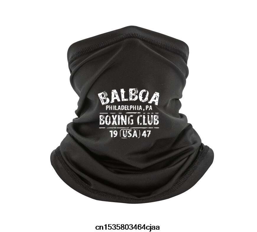 Rocky Balboa – foulard PA pour hommes, en coton, à manches courtes, été: Black