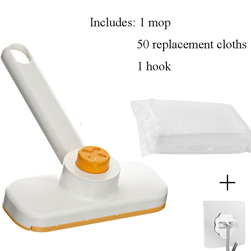 Alsidig mini-moppe med roterende hoved, håndholdt engangsklude til nem rengøring af gulve og vægge i badeværelse, køkken, bil: Grøn