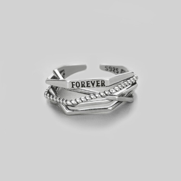 Charmant Open Brief Ring Voor Vrouwen Vintage Boho Party Ringen Gothic Punk Sieraden Cadeaus Voor Meisjes