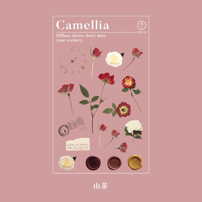 1pcs/stationery sticker cute aesthetic kawaii stickers planner korean art supplies butterfly stickers flake color stickers: 4