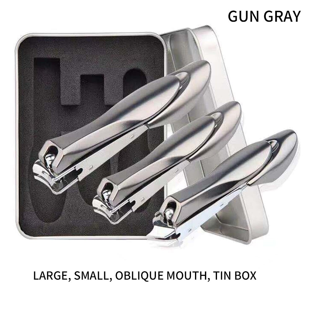 Splash-proof stainless steel nail clippers manicure tools pedicure scissors nail toenail outdoor