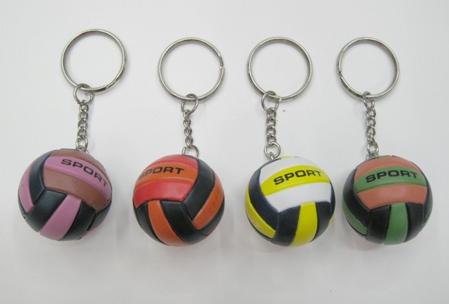 20pcs Volleyball bag Pendant mini volleyball plastic small Ornaments sports advertisement souvenirs