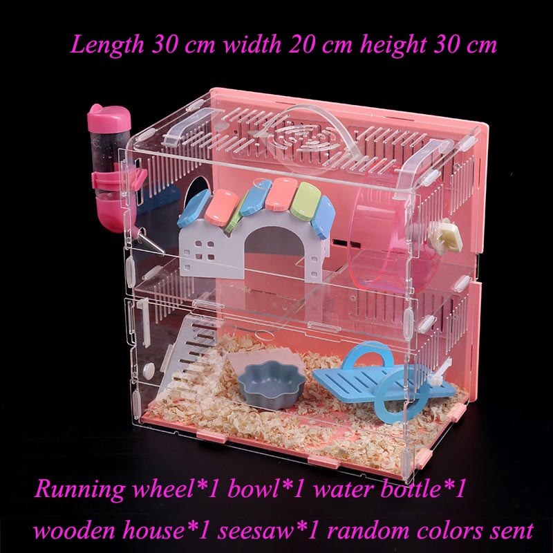 Hamster fyra årstider avel inkubator marsvin bur överdimensionerade villa hamster baby boet: Storlek 8