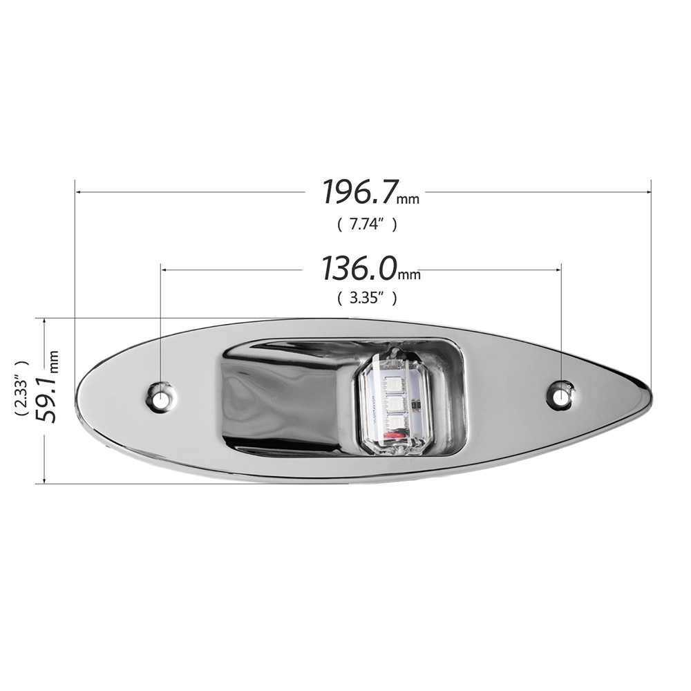 Luces de navegación, lámpara de señal para barco, Juego de 2 uds., impermeable, anticolisión, partes exteriores a prueba de polvo, lámparas indicadoras de barcos marinos