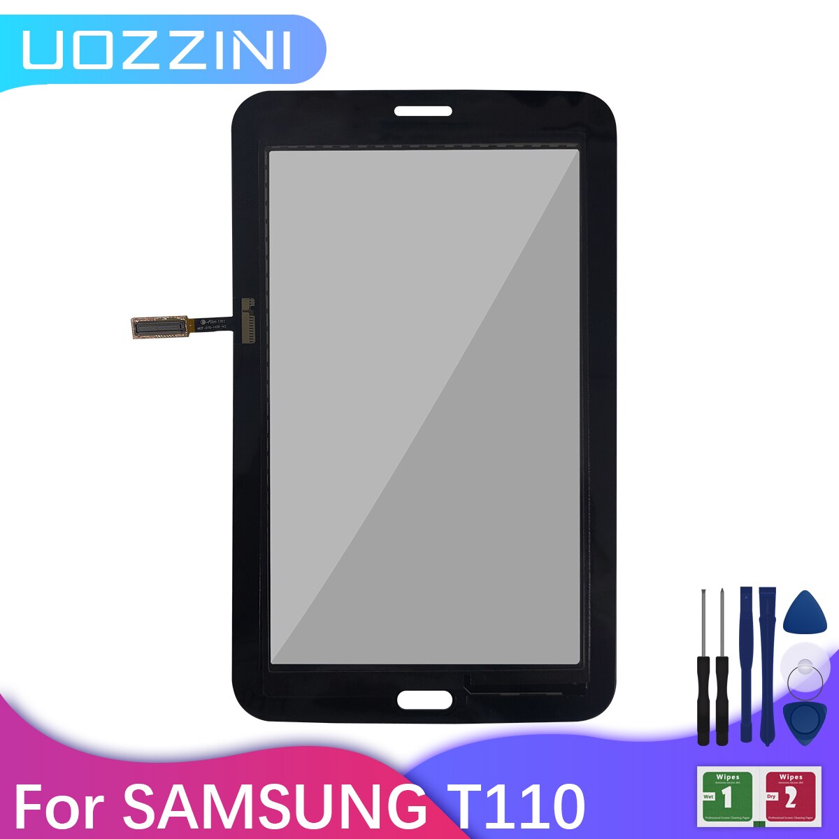 For Samsung Galaxy Tab 3 Lite 7.0 SM-T110 SM-T111 T110 T111 Touch Screen Tablet Digitizer Sensor Front Outer Glass Panel +Tool