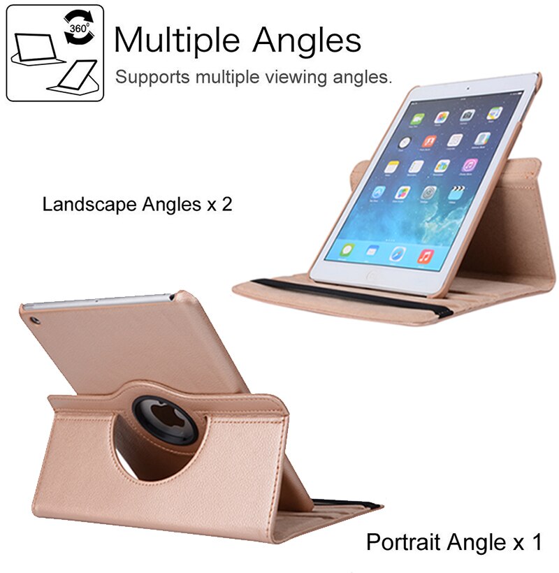 Etui do ipada Air model A1474 A1475 A1476 retina cover,Auto Sleep Cover do etui na ipada Air 2013 Release 360 stopni obrotowa obudowa