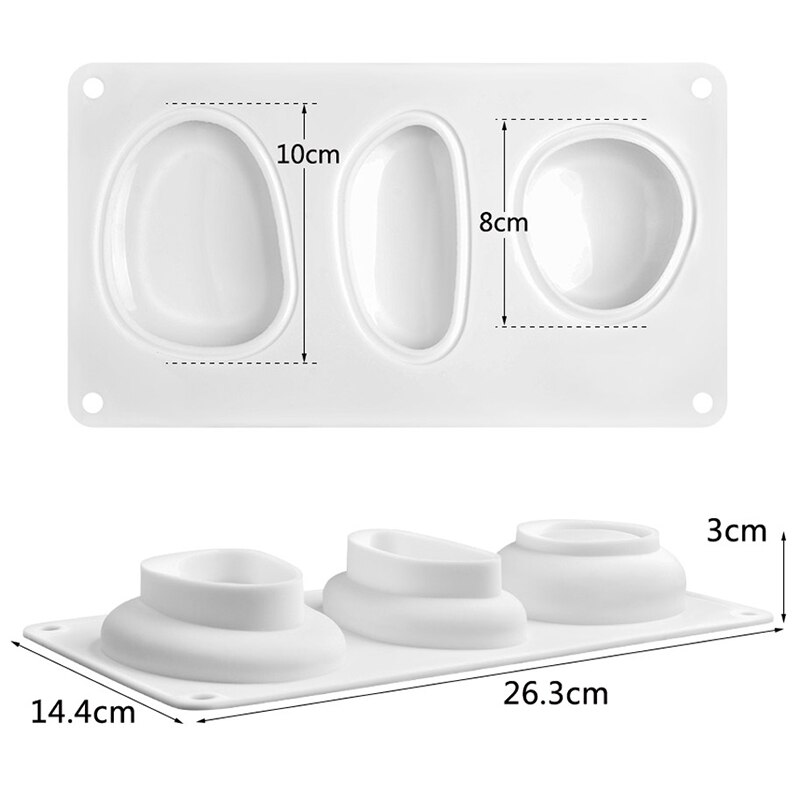 Siliconen Cakevorm Gips Beton Dessert Mousse Bakvorm Mold Diy Zeep Mallen Gans Steen Shape Cake Decorating Tool