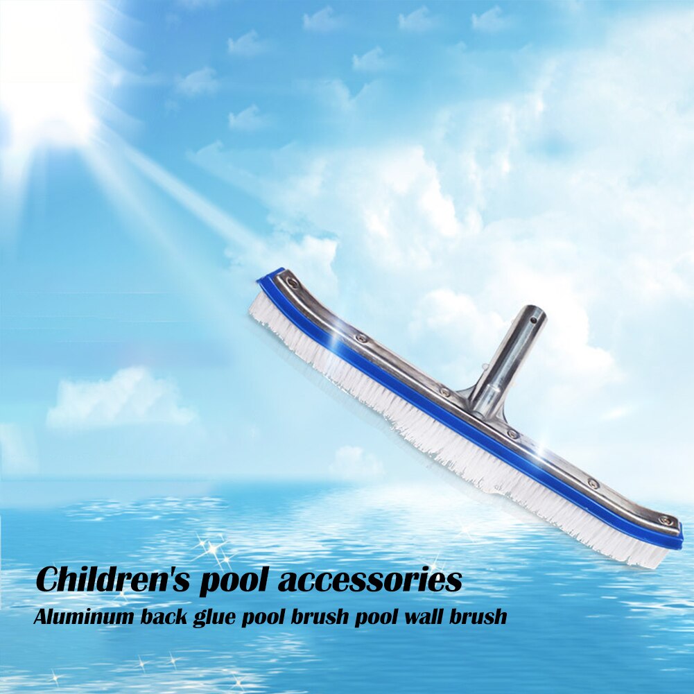 Swimming Pool Brush Nylon Bristles Suction Cleaner Floating Objects Cleaning Tool with Handle