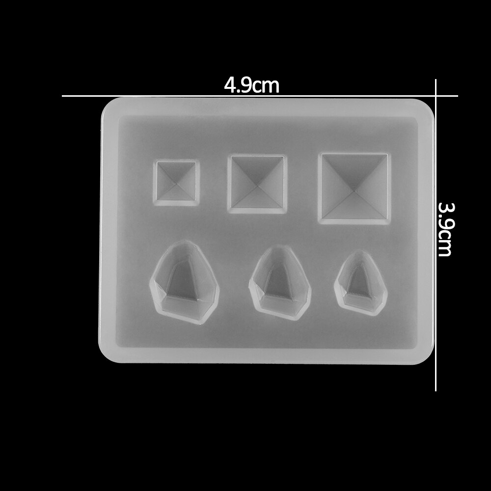 Moldes de resina con forma de corazón y estrellas de 1 Uds., moldes de fundición de silicona de estilo mezclado epoxi para DIY, accesorios y accesorios para joyería: 5