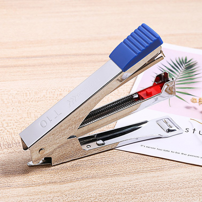 Office Stapler NO.10 Hand-held Stapler Students Smooth Stapling Supplies School Test Paper Accessories Korean Stationery