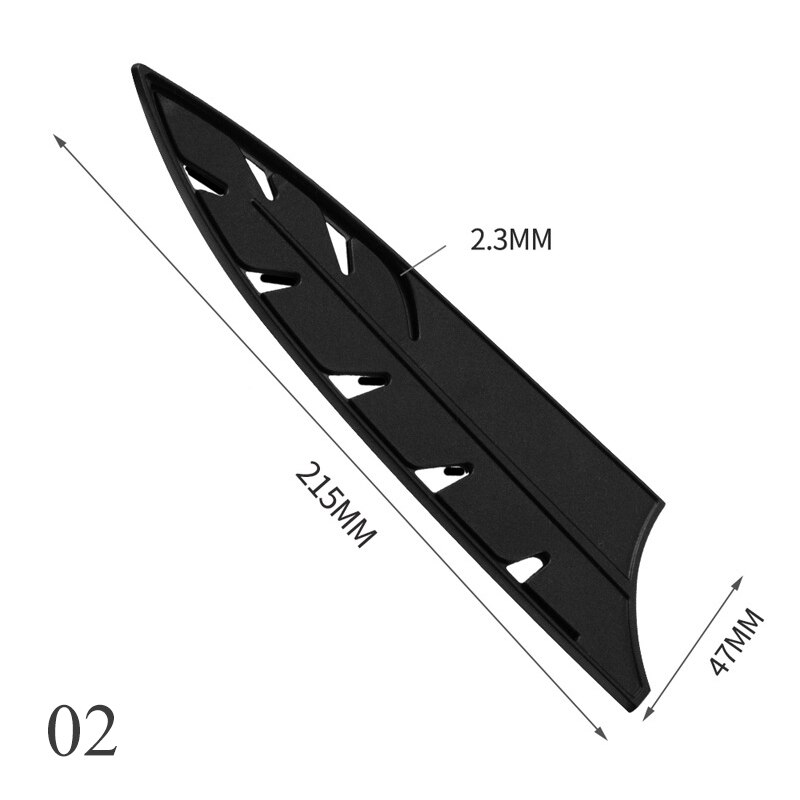 Fourreau de protection en plastique pour couteau de Chef , couteau de cuisine Multi Style noir, fournitures de protection des bords des couteaux, étui de protection des lames: 02