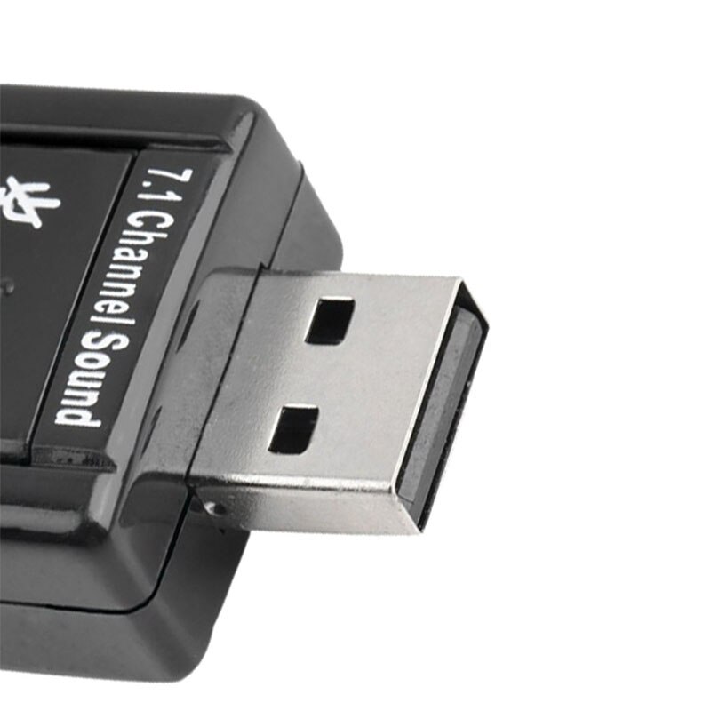Nworld Portable 3.5mm Sound Card External USB 2.0 7.1 Channel 3D Audio Mini Adapter Earphone MIC Interface For PC USB Audio Card