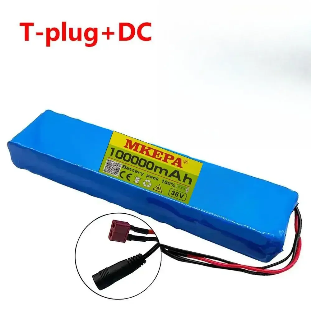 36V 100000 Batteria per scooter elettrico mAh 36v Batteria per scooter elettrico al litio 500W Batteria per scooter elettrico Batteria 36v 10s2p: Cielo Blu