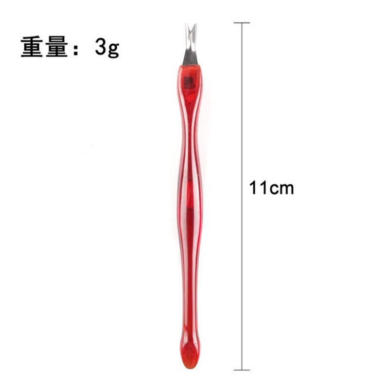 10pcs Cuticle Pusher Stainless Steel Head Nail Art Dead Skin Fork Tool Trim Cuticle Nipper Pusher Remover