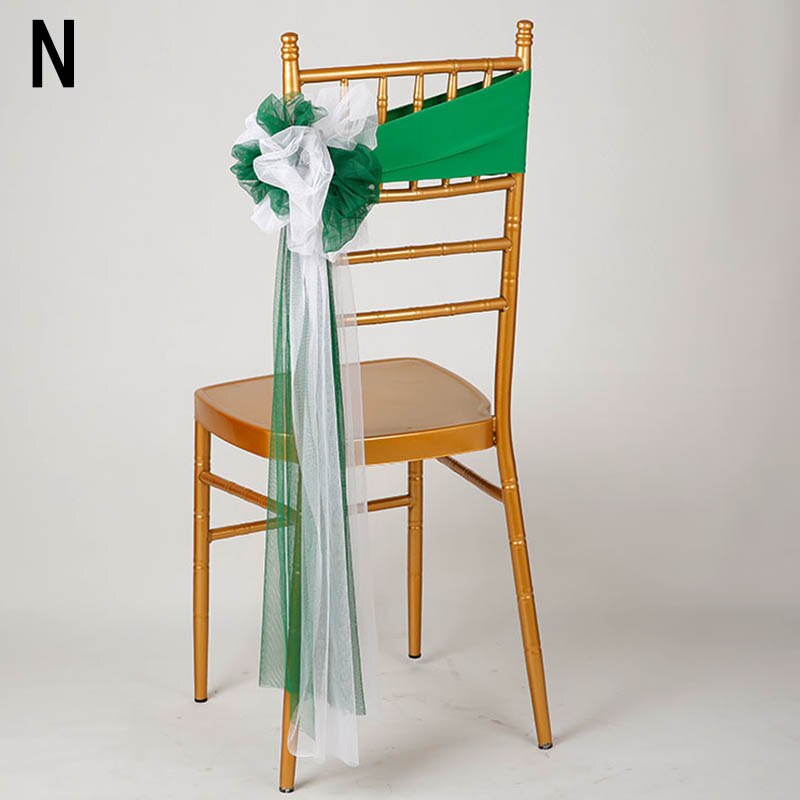 Bandas de satén para silla de boda, cintas para sillas de , cubierta de nudo para silla de decoración, lazo para silla de banquete, color dorado y rosa, novedad: N
