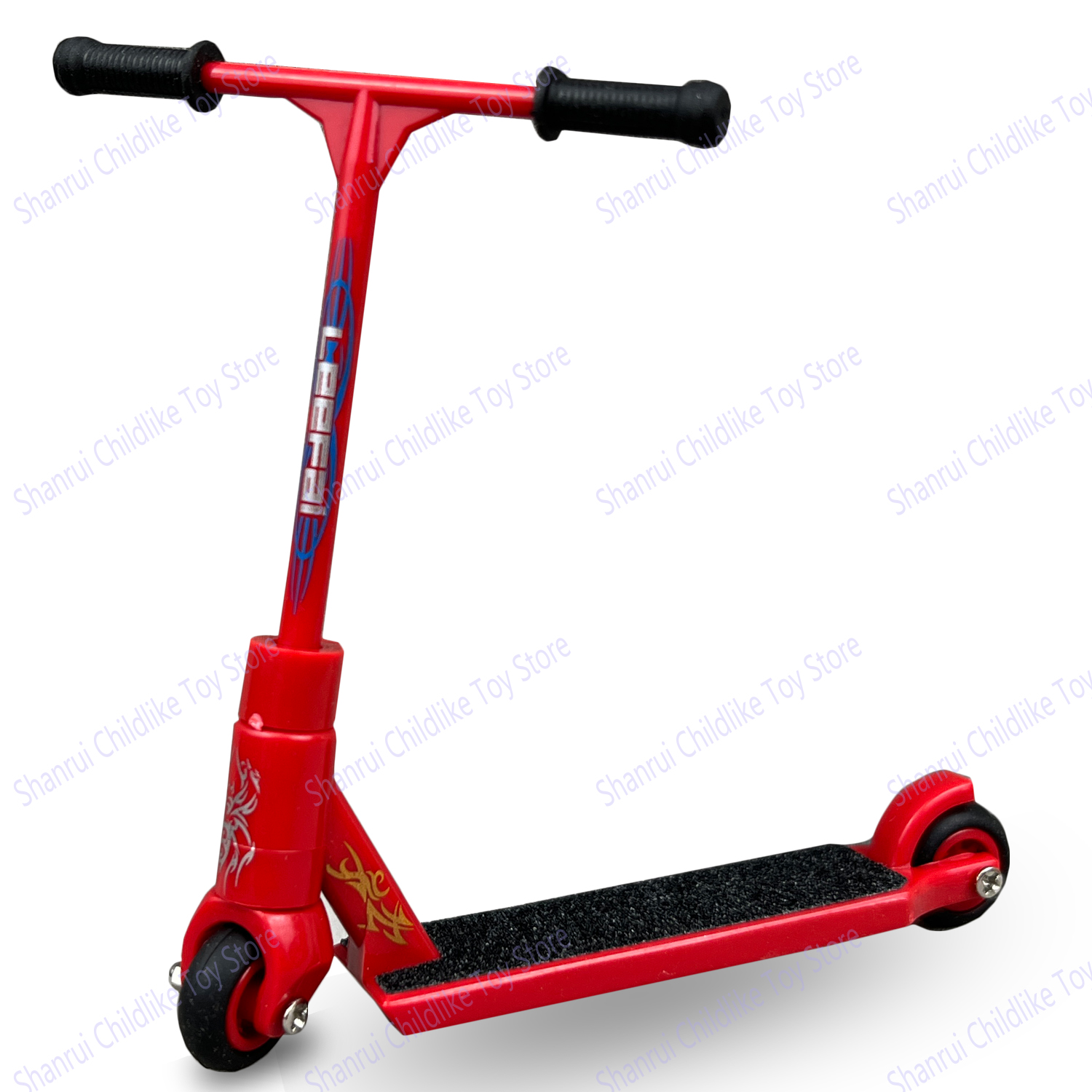 Patinete de dedo de dos ruedas, monopatín de dedo, zapatos de dedo, Mini tela, juguetes educativos para niños, bicicleta de dedo, juguete divertido: Rojo