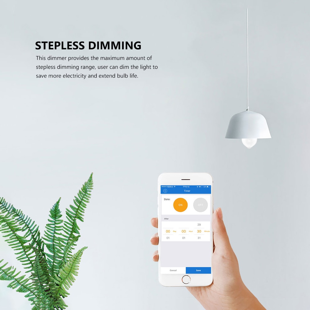 AVATTO Tuya Led Touch Wifi Dimmer Light Switch, Smart Strip Bulb Dimmer Switch with APP, Voice Remote for Alexa, Google Home