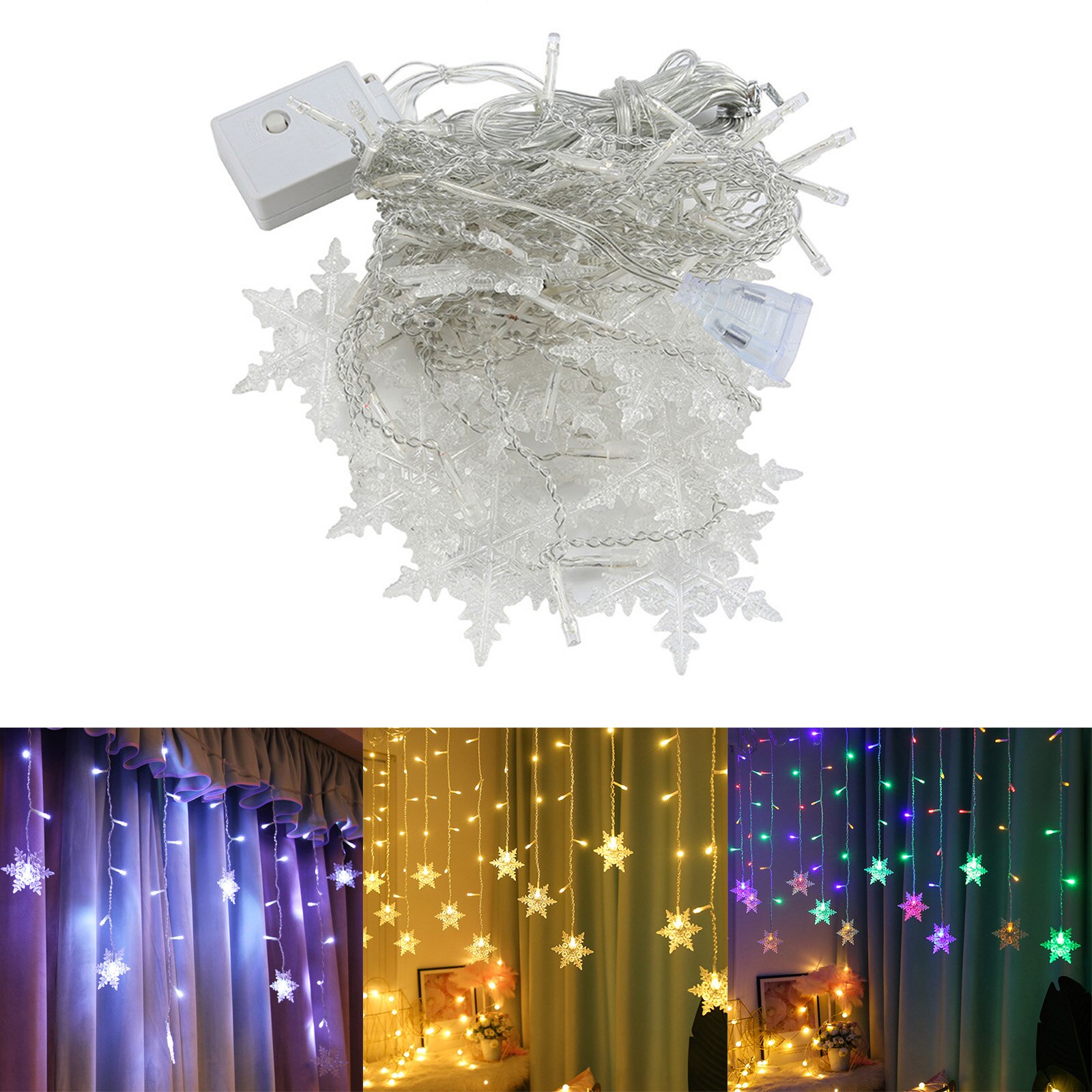 LED String Lights Party Decorative Light Park Tree Wedding Background Layout LED Fairy Lights Christmas Village Decor