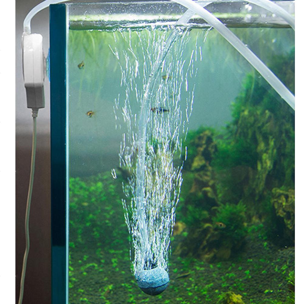Mini pompe à Air pour Aquarium, ventouse suspendue, pompe à oxygène, silencieux, compresseur d'air à faible bruit, bulle de pierre