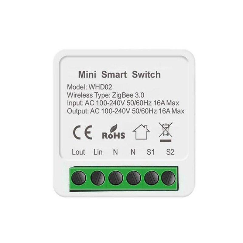 Tuya Zigbee Smart Switch Module Hub Gateway Ondersteuning 2 Manier Afstandsbediening App Real-Time Display Voice Controle smart Home