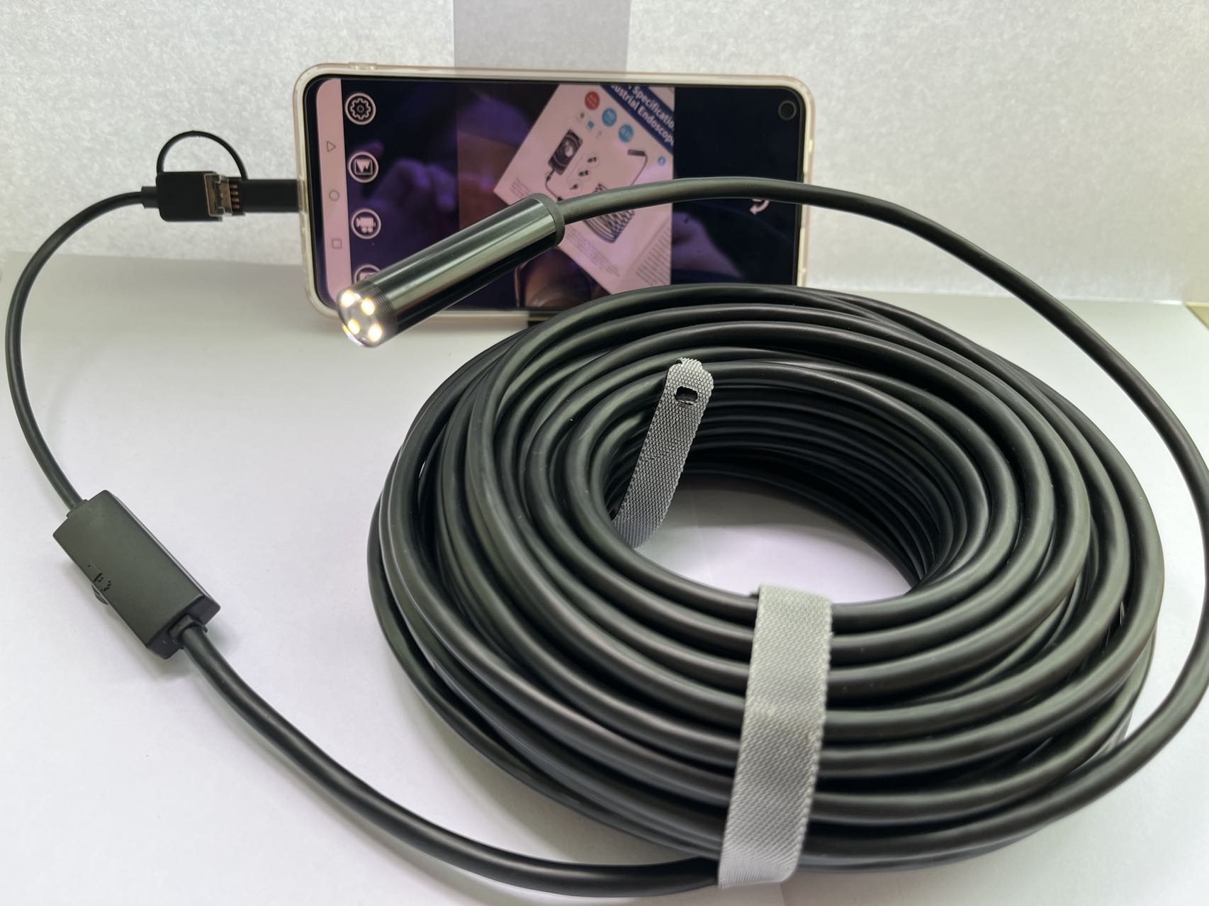 12,5mm Auto Fokus Endoskop Kamera Fisch Finder 5MP HD IP68 Wasserdichte USB Endoskop Angeln Kamera für Android Smartphone PC: 10m