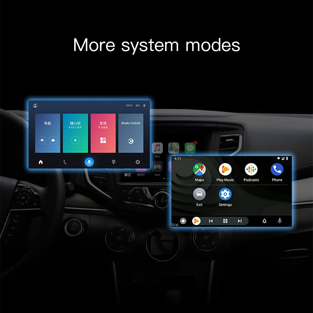 Android Car Navigation iPhone USB Carplay Module Bluetooth Connection Smartphones Projection Carplay Case Multimedia Player