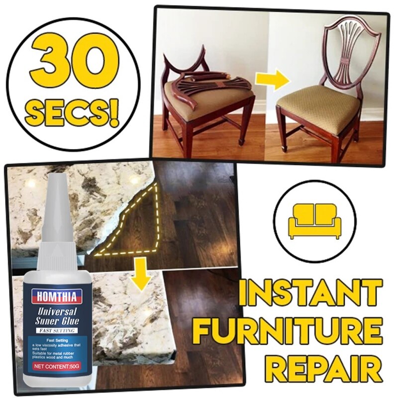 Uniglue Universal Super Kleber Starke Kunststoff Kleber Für Harz Keramik Metall Glas 50g für Home Garten Büro Arbeiten