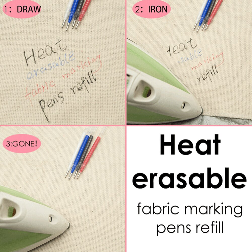 4 Stks/set Naaien Accessoire Patchwork Kleding Tailoring Diy Stof Marker Vullingen Gereedschap Hoge Temperatuur Warmte Uitwisbare Pen Ambachtelijke
