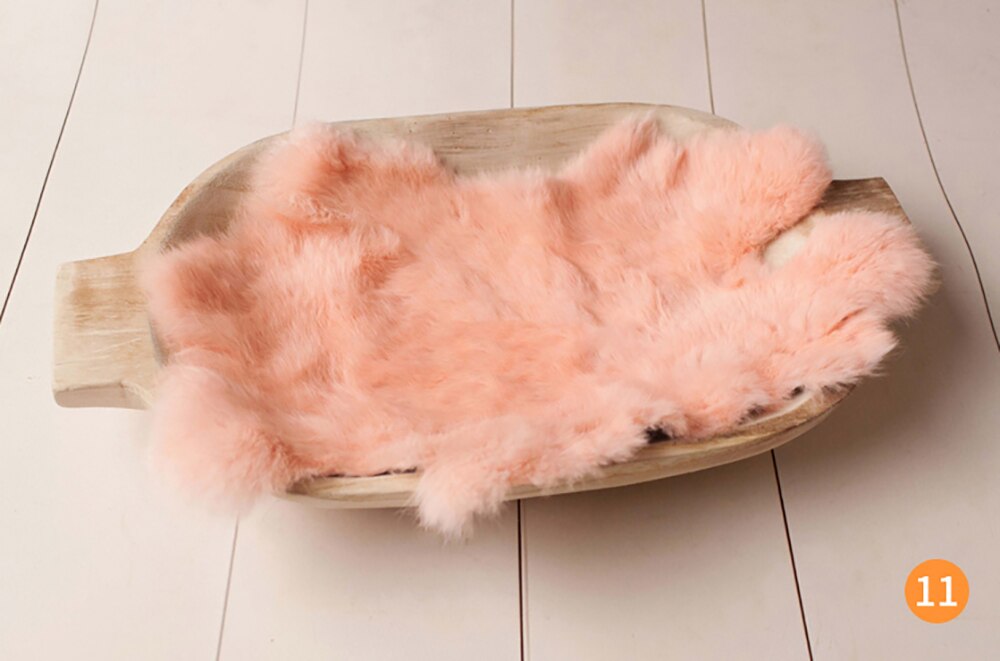 Birth Photo Shoot Background Blanket Rabbit Fur Baby Baby Girl Birth Photography Props Blanket Accessories: as picture 11