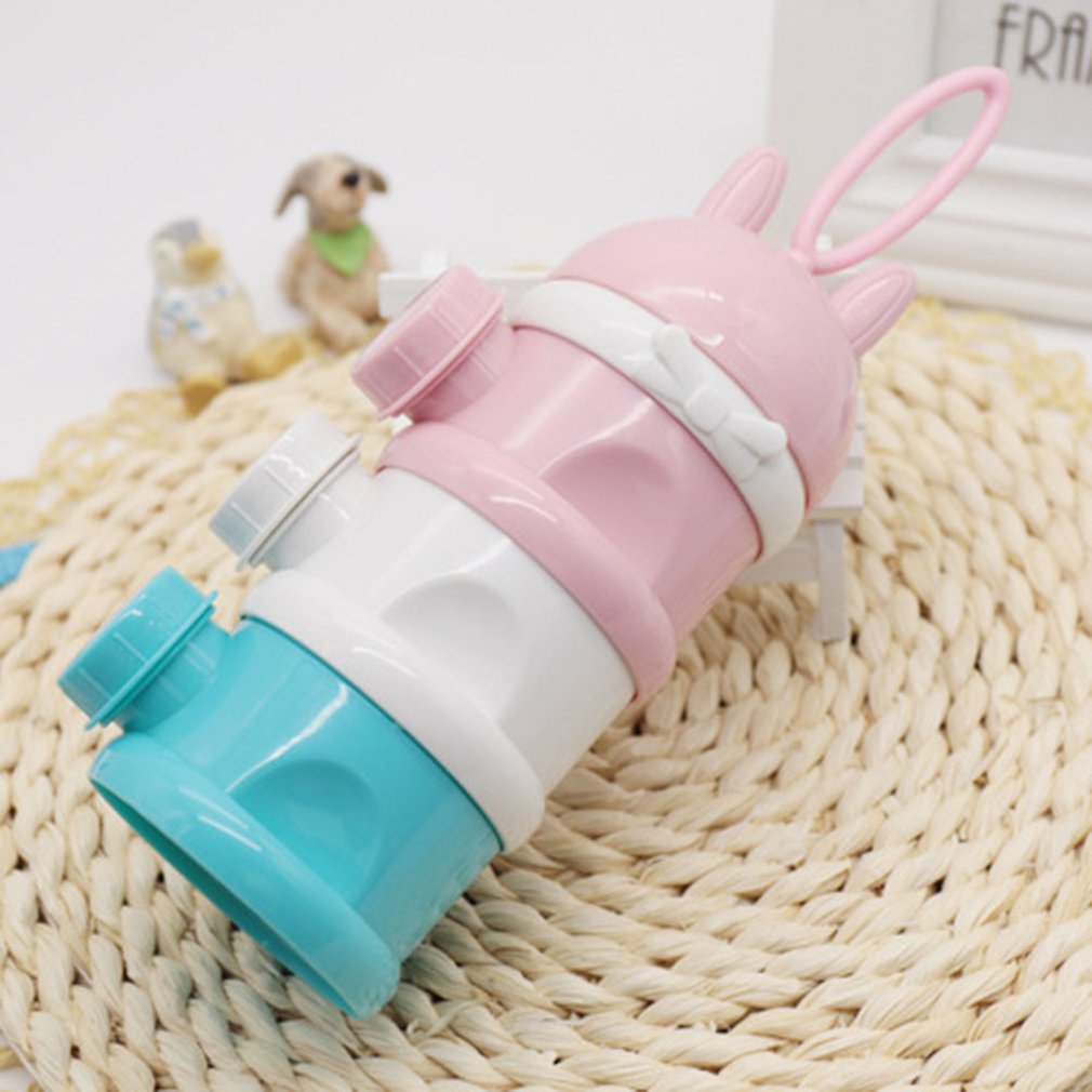 3 Layer Portable Baby Food Storage Box Essential Cereal Cartoon Milk Powder Boxes Kids Milk Container: Default Title