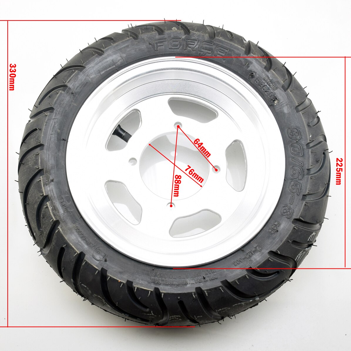 90/65-8 front 130/50-8 rear wheel Tubeless Tyres vacuum For Honda Monkey bike Z50 Z50J Buyang Electric Scooter Pocket bike