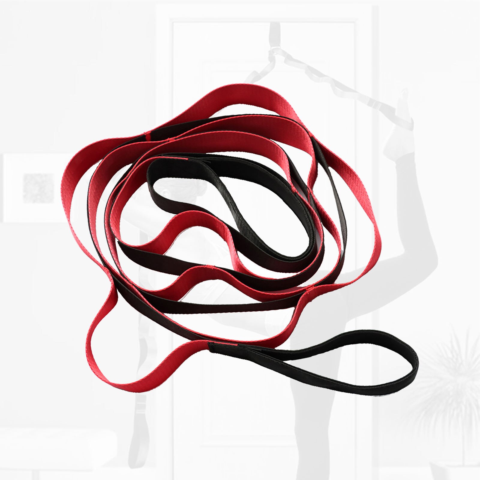 Yoga-stretchgurt für frauen, erwachsene, lateinamerikanischer tanzgürtel, fitness-übungsseil, gymnastikseil, figurgürtel für taille und beine, widerstandsbänder, yoga-gürtel