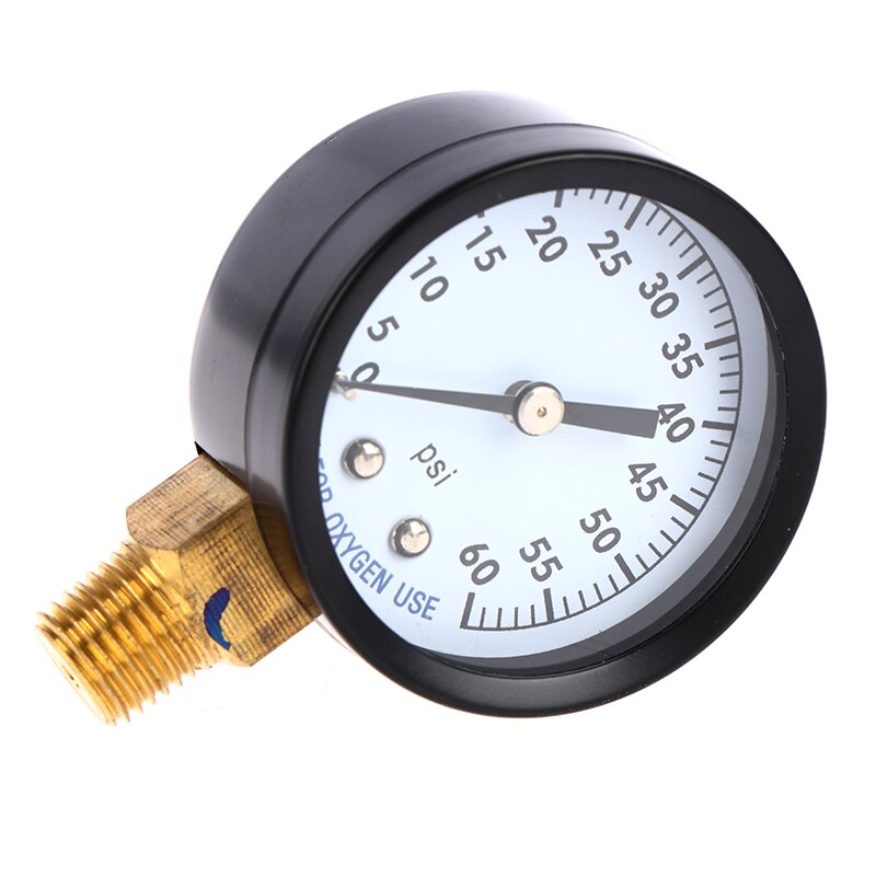 Swimming Pool Filter Pressure Gauge 1/4" Bottom Thread 0-60 Psi Side Mount Gauge Used To Measure The Water Pressure