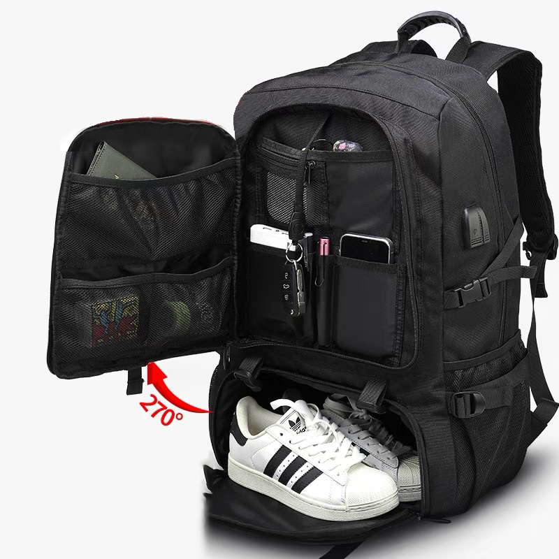 Multifunctional Travel Backpack Men Waterproof Business Bag Expandable USB Shoulder Bag Large Capacity 17.3 Laptop Bag Mochila