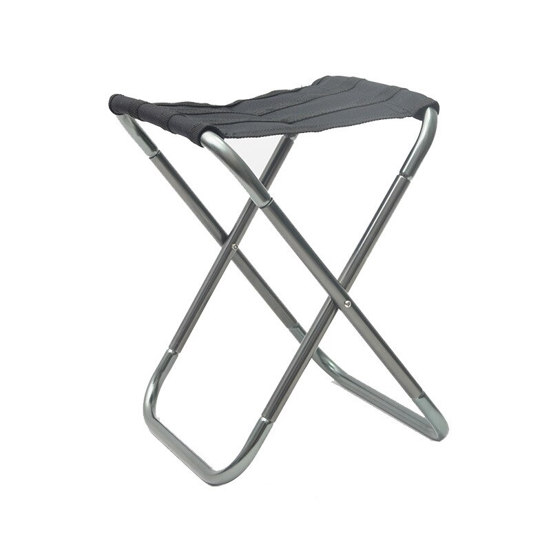 Banc pliable Portable léger, petit tabouret, chaise de voyage, pique-nique, pêche, métro, Train, Camping: grey