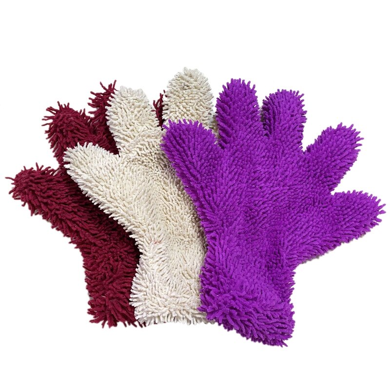 Guantes Novel-Clean, herramienta para lavado de coche especial de doble cara, cepillo, guantes para limpieza de coche, felpilla de felpa gruesa, trapo para coche